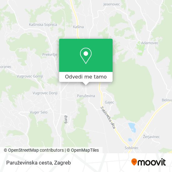 Karta Paruževinska cesta