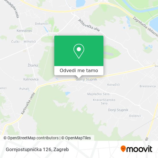 Karta Gornjostupnička 126
