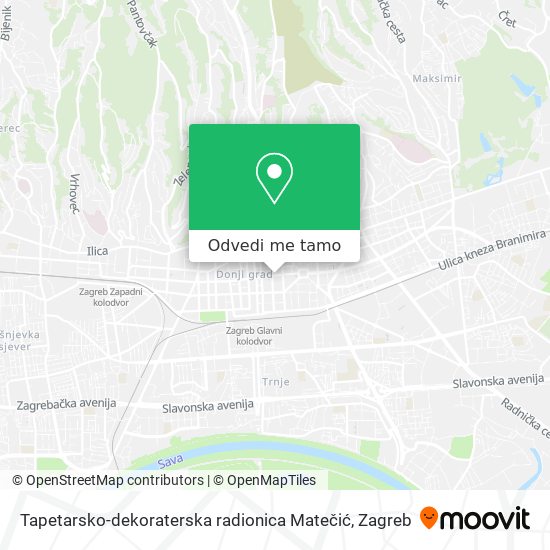 Karta Tapetarsko-dekoraterska radionica Matečić