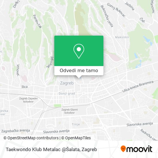 Karta Taekwondo Klub Metalac @Šalata