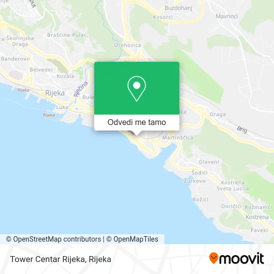 Karta Tower Centar Rijeka