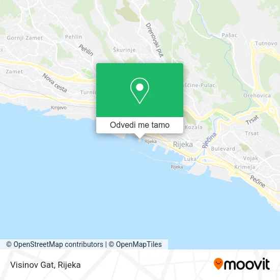 Karta Visinov Gat