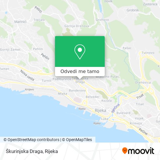Karta Škurinjska Draga