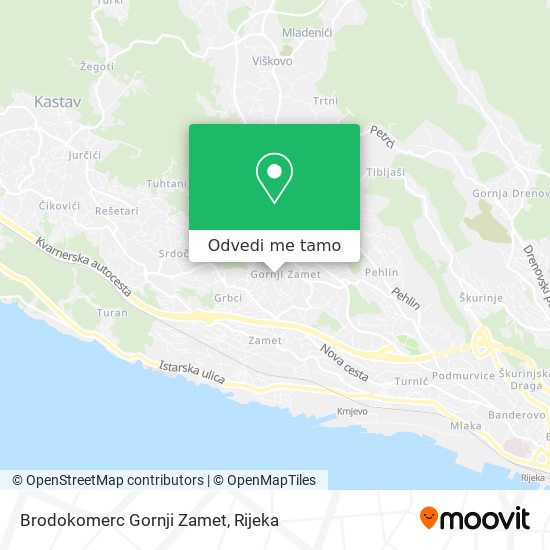 Karta Brodokomerc Gornji Zamet