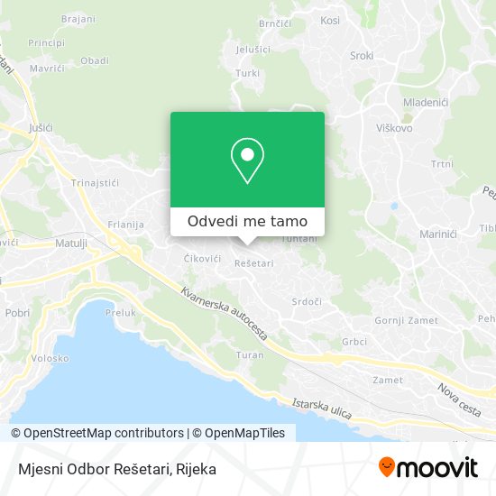 Karta Mjesni Odbor Rešetari