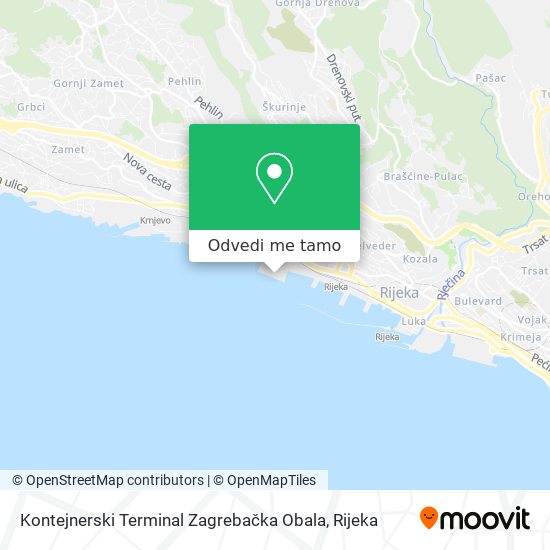Karta Kontejnerski Terminal Zagrebačka Obala