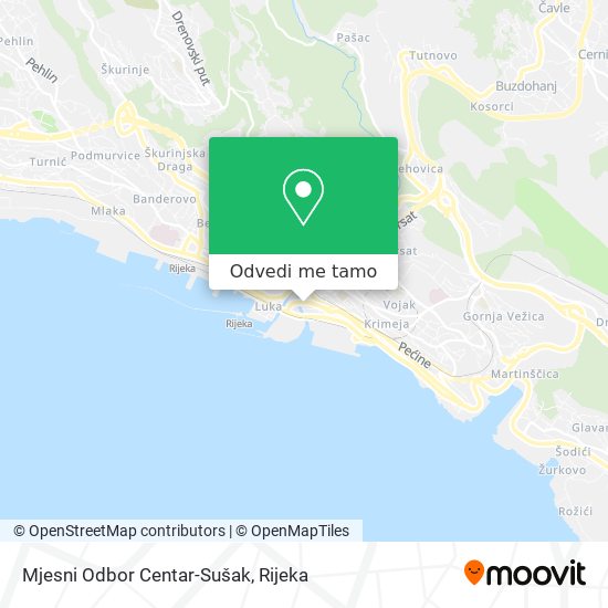 Karta Mjesni Odbor Centar-Sušak