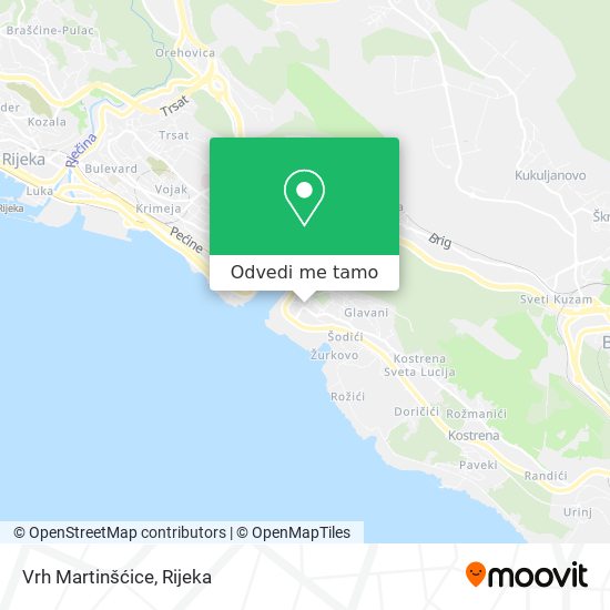 Karta Vrh Martinšćice