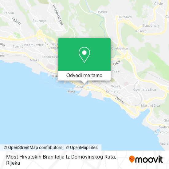 Karta Most Hrvatskih Branitelja Iz Domovinskog Rata