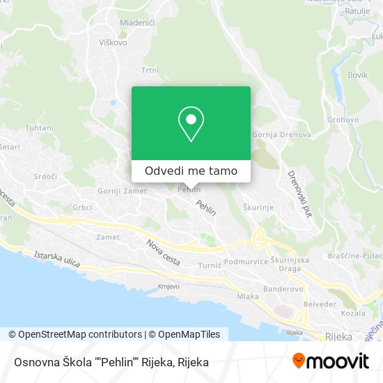 Karta Osnovna Škola ""Pehlin"" Rijeka