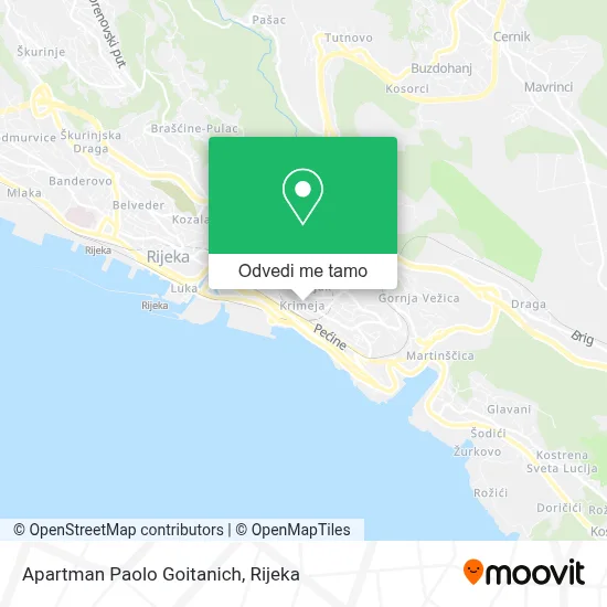 Karta Apartman Paolo Goitanich