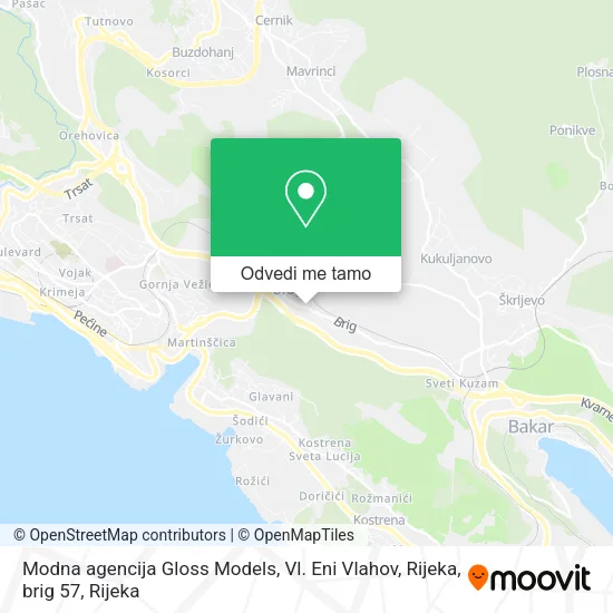 Karta Modna agencija Gloss Models, Vl. Eni Vlahov, Rijeka, brig 57