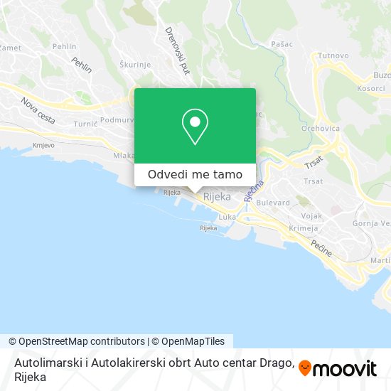 Karta Autolimarski i Autolakirerski obrt Auto centar Drago