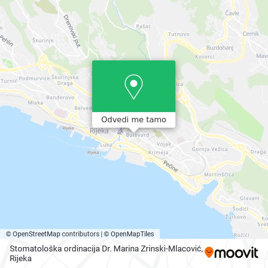 Karta Stomatološka ordinacija Dr. Marina Zrinski-Mlacović