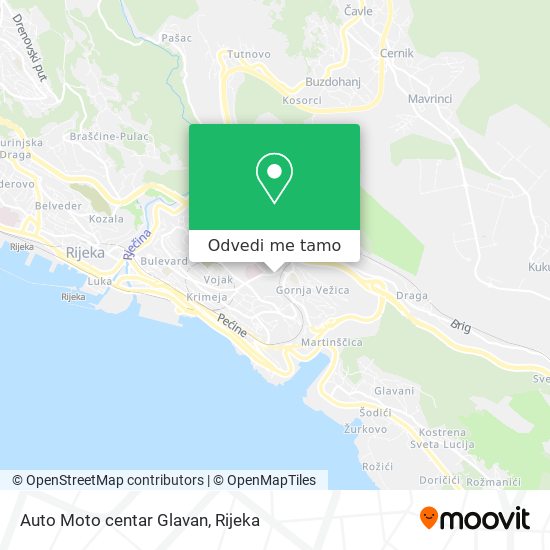 Karta Auto Moto centar Glavan