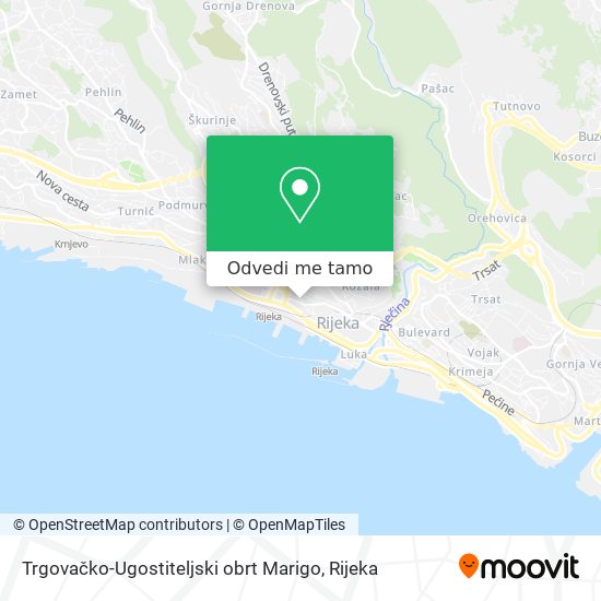 Karta Trgovačko-Ugostiteljski obrt Marigo