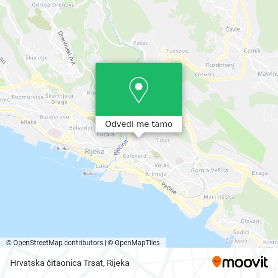 Karta Hrvatska čitaonica Trsat