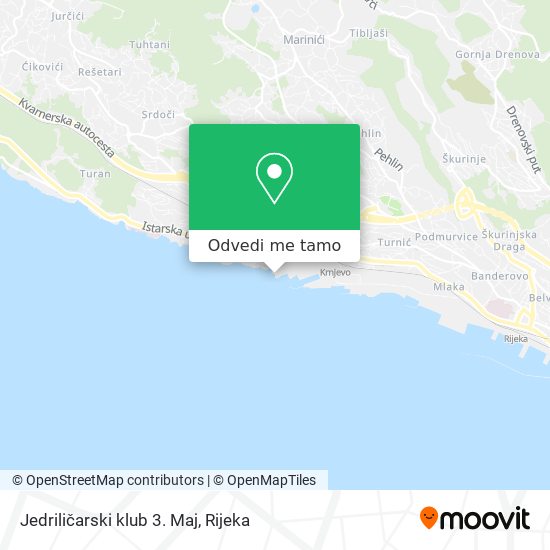 Karta Jedriličarski klub 3. Maj