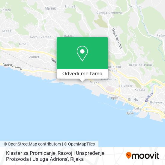 Karta Klaster za Promicanje, Razvoj i Unapređenje Proizvoda i Usluga' Adriona'