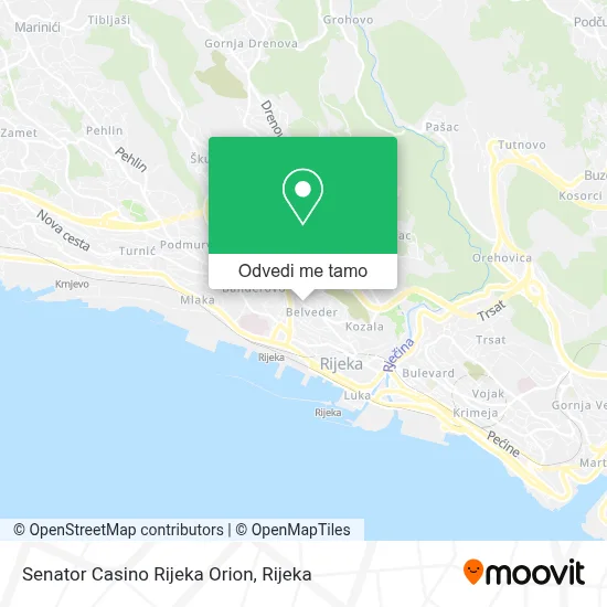 Karta Senator Casino Rijeka Orion