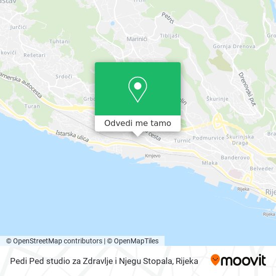Karta Pedi Ped studio za Zdravlje i Njegu Stopala