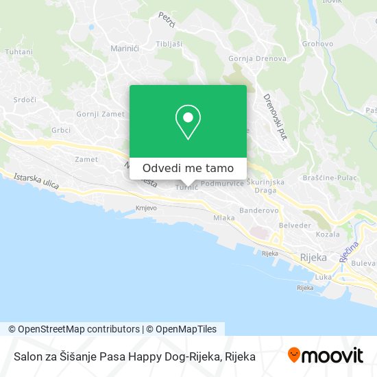 Karta Salon za Šišanje Pasa Happy Dog-Rijeka