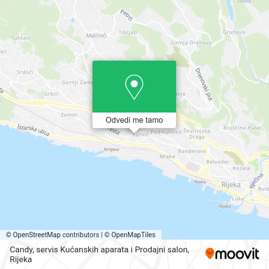 Karta Candy, servis Kućanskih aparata i Prodajni salon
