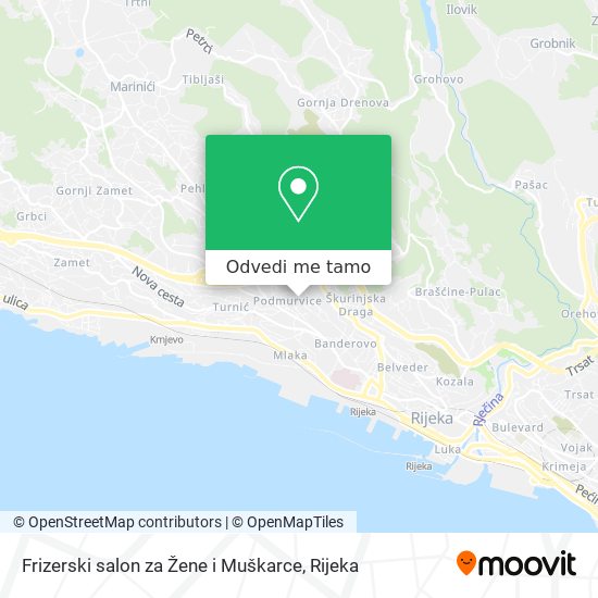 Karta Frizerski salon za Žene i Muškarce