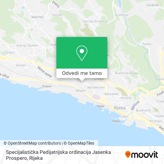 Karta Specijalistička Pedijatrijska ordinacija Jasenka Prospero