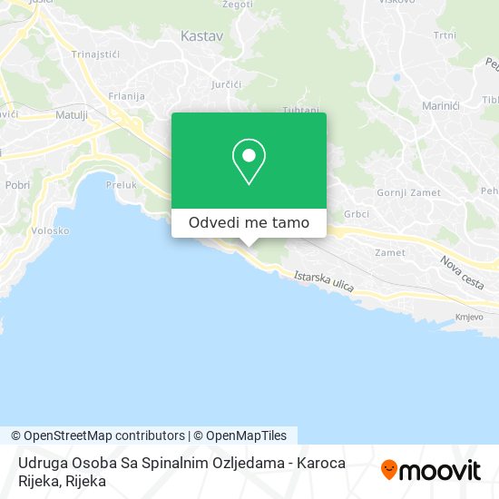 Karta Udruga Osoba Sa Spinalnim Ozljedama - Karoca Rijeka