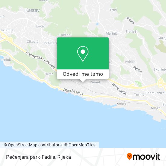 Karta Pečenjara park-Fadila