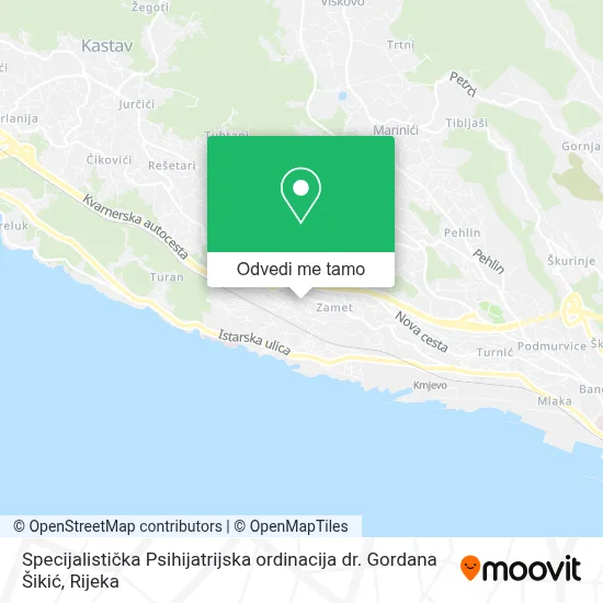 Karta Specijalistička Psihijatrijska ordinacija dr. Gordana Šikić