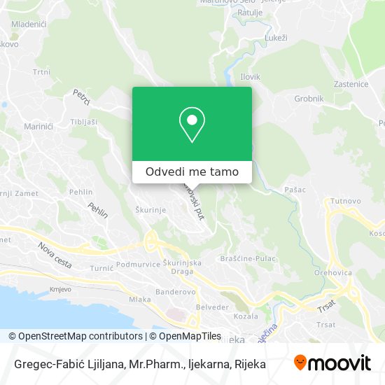 Karta Gregec-Fabić Ljiljana, Mr.Pharm., ljekarna