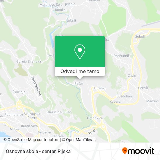 Karta Osnovna škola - centar