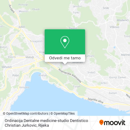 Karta Ordinacija Dentalne medicine-studio Dentistico Christian Jurkovic