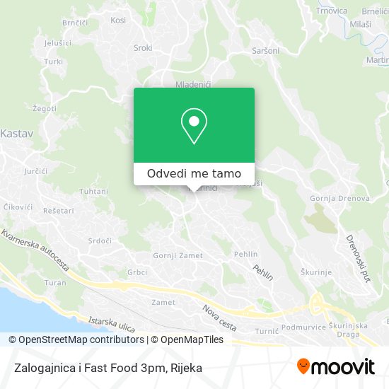 Karta Zalogajnica i Fast Food 3pm