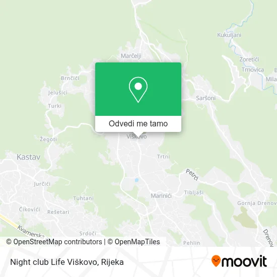 Karta Night club Life Viškovo