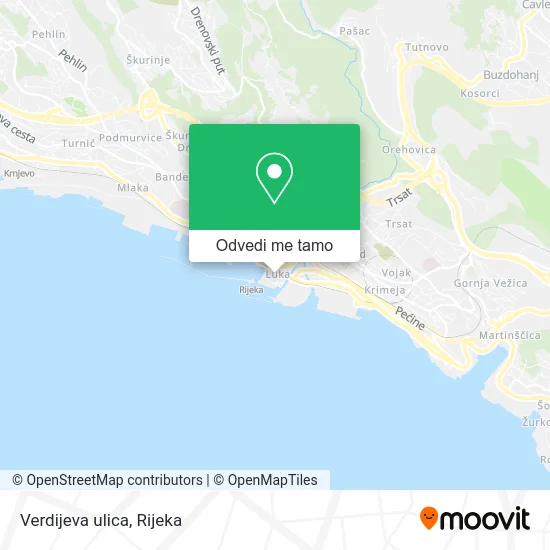 Karta Verdijeva ulica