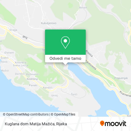 Karta Kuglana dom Matija Mažića