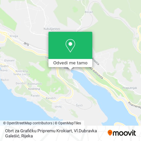 Karta Obrt za Grafičku Pripremu Krokiart, Vl.Dubravka Galešić