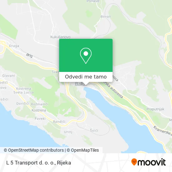 Karta L 5 Transport d. o. o.