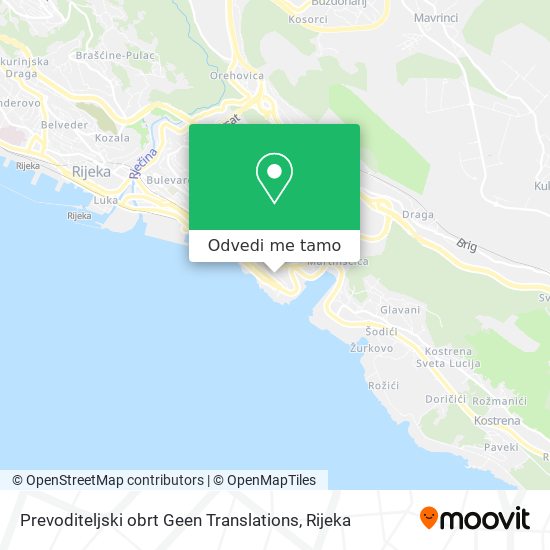 Karta Prevoditeljski obrt Geen Translations