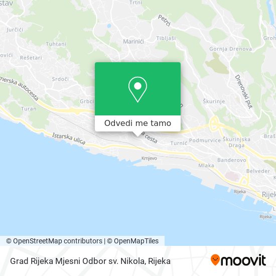 Karta Grad Rijeka Mjesni Odbor sv. Nikola