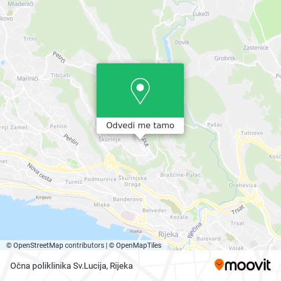 Karta Očna poliklinika Sv.Lucija