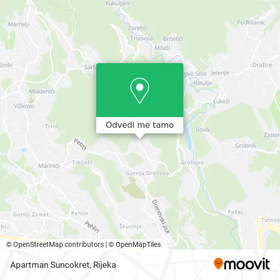 Karta Apartman Suncokret