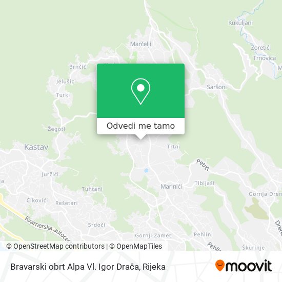 Karta Bravarski obrt Alpa Vl. Igor Drača