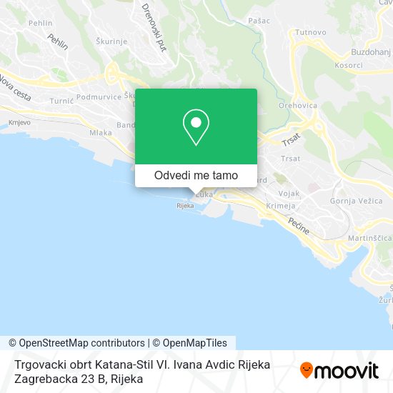 Karta Trgovacki obrt Katana-Stil Vl. Ivana Avdic Rijeka Zagrebacka 23 B