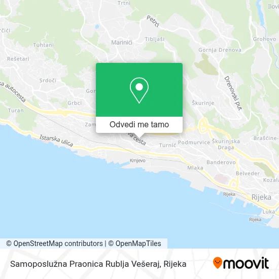 Karta Samoposlužna Praonica Rublja Vešeraj