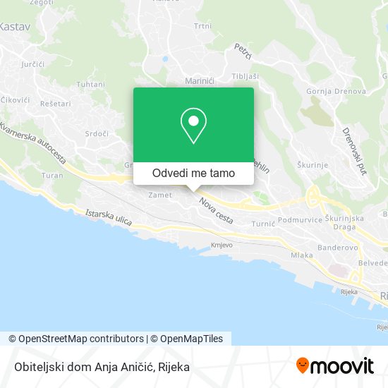 Karta Obiteljski dom Anja Aničić