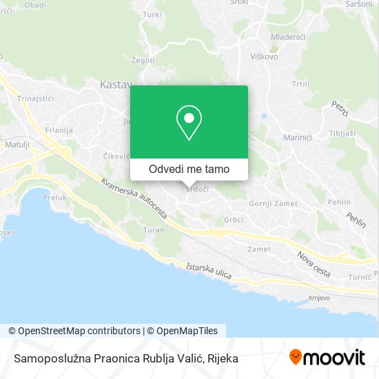 Karta Samoposlužna Praonica Rublja Valić